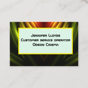 Abstract cinematic business card