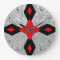 abstract circle chaos modern wall clock
