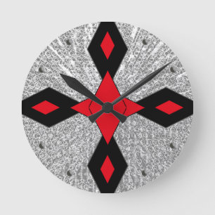 abstract circle chaos modern wall clock