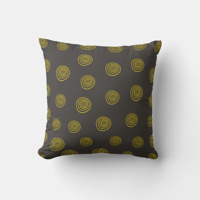 Abstract Circle Design Fall / Halloween Cushion (Front)