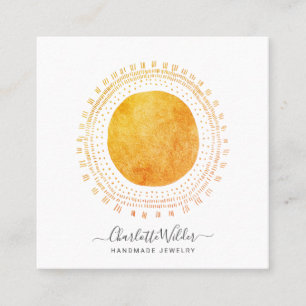 Abstract Circle Handmade Jewellery Business Card