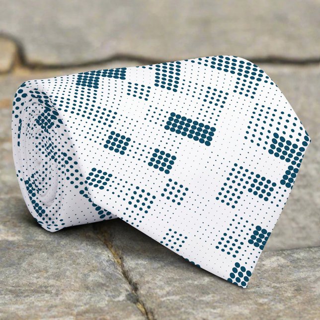 Abstract Circle Minimal Geometric Dot Shape Tie (Creator Uploaded)