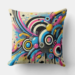 🎨 Abstract Circle Motion For Modern Home Decor 🎨 Cushion
