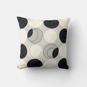 Abstract Circle Overlap Pattern Cushion