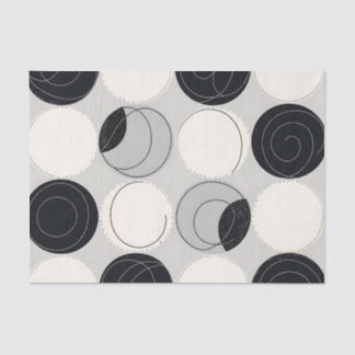 Abstract Circle Overlap Pattern Tissue Paper