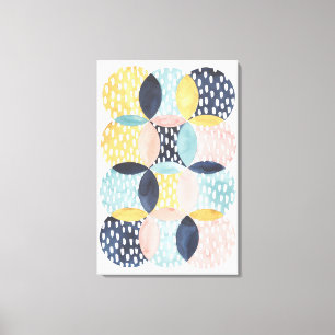 Abstract Circle Pattern Canvas Print