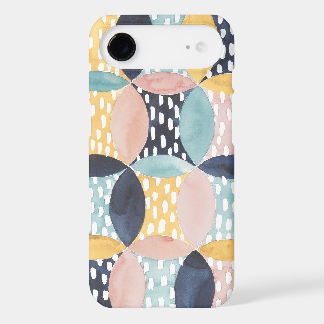 Abstract Circle Pattern Case-Mate iPhone Case (Back)