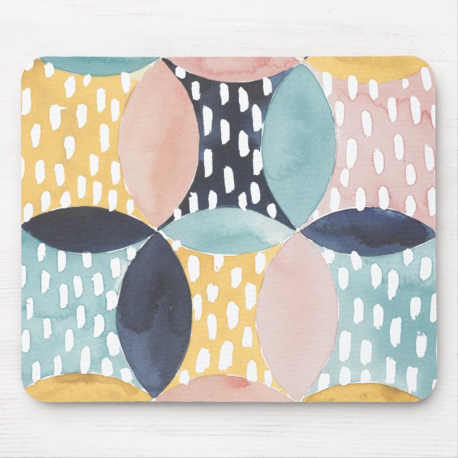 Abstract Circle Pattern Mouse Mat (Front)