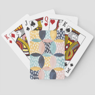 Abstract Circle Pattern Playing Cards