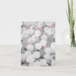 Abstract Circle Puffs Note Card