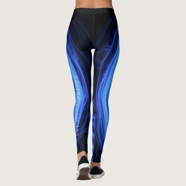 Abstract Circles All-Over-Print Leggings (Back)