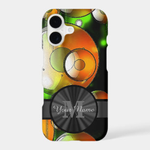 Abstract circles and personalised monogram