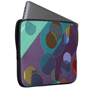 Abstract Circles and Rings Electronics Bag