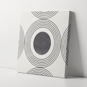 Abstract circles composition canvas print