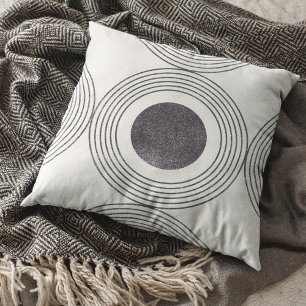 Abstract circles composition cushion