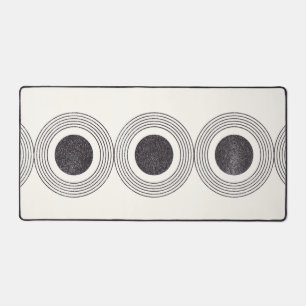 Abstract circles composition desk mat