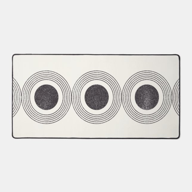 Abstract circles composition desk mat (Front)