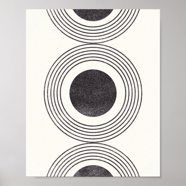 Abstract circles composition poster (Front)