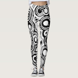 abstract circles leggings