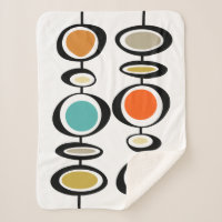Abstract Circles Mid Century Modern Throwback