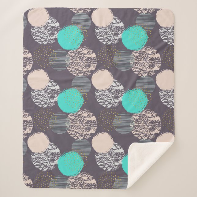 Abstract Circles Pattern blankets (Front)