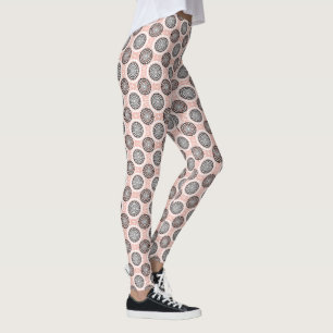 Abstract Circles Pattern leggings