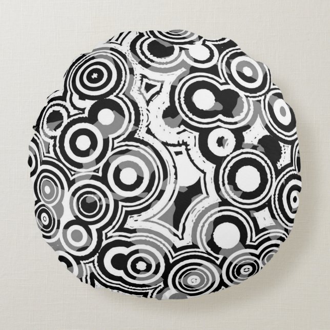 abstract circles pillow (Front)