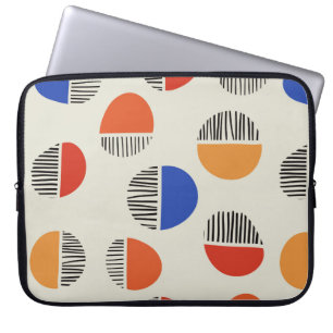 Abstract circles seamless pattern,background with laptop sleeve