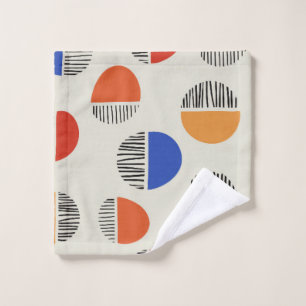 Abstract circles seamless pattern,background with  wash cloth