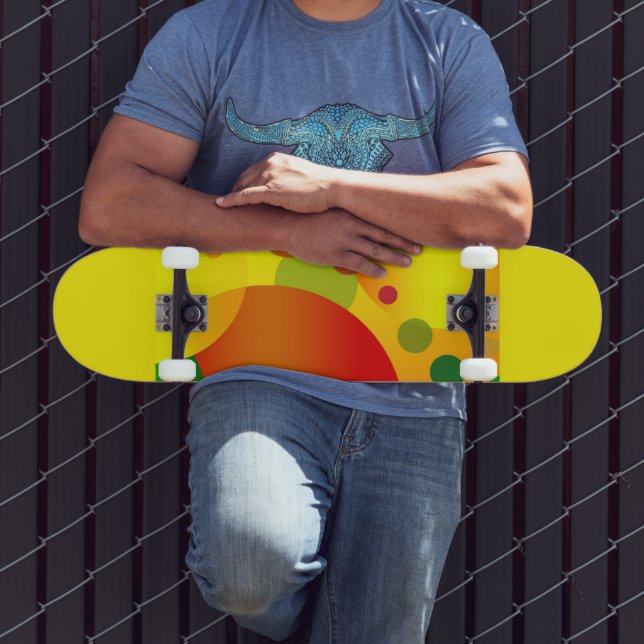 ABSTRACT CIRCLES Skateboard (Outdoor 3)