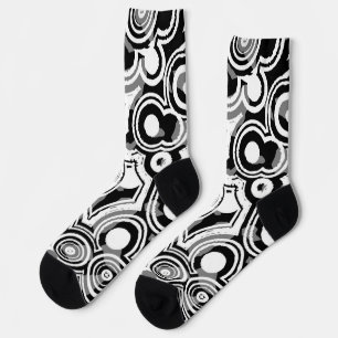 abstract circles socks