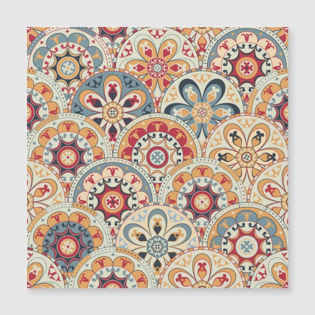 Abstract Circles: Trendy Coloured Wallpaper (Front)