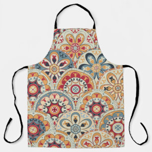 Abstract Circles: Trendy Coloured Wallpaper Apron