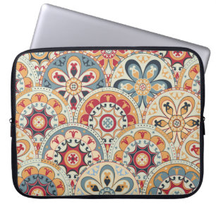 Abstract Circles: Trendy Coloured Wallpaper Laptop Sleeve