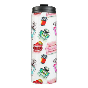 Abstract circular bokeh background of Christmaslig Thermal Tumbler