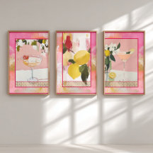 Abstract Citrus Lemon - Decoupage Wrapping Paper