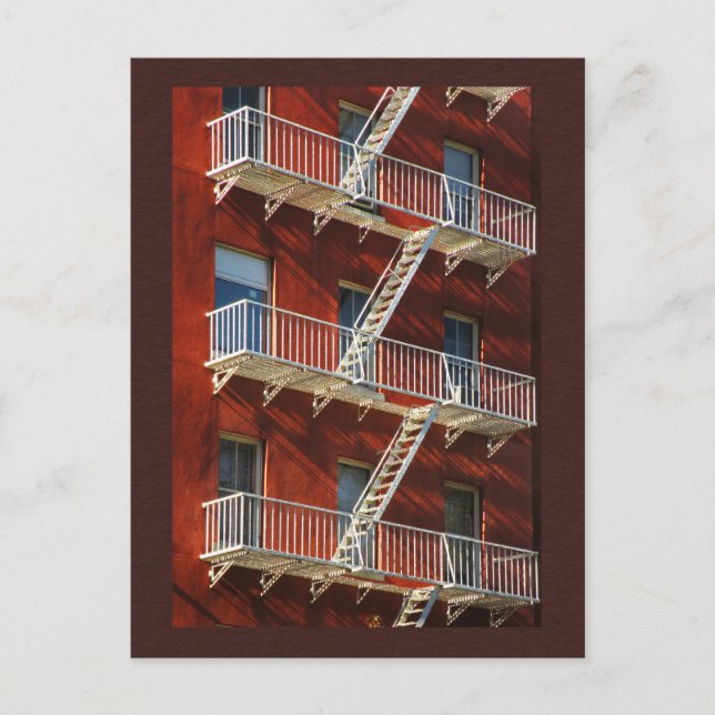 Abstract City Architectural Photo Postcard (Front)