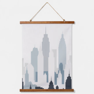Abstract City Hanging Tapestry