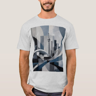 Abstract City Skyline Toronto T-Shirt