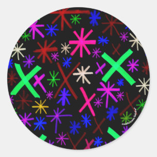 Abstract Classic Round Sticker