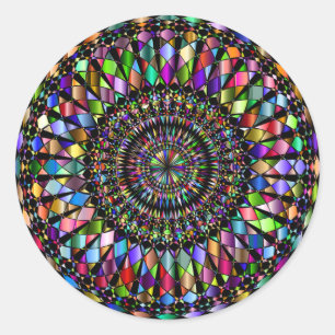 Abstract Classic Round Sticker