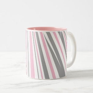 abstract classic zebra pattern Two-Tone coffee mug