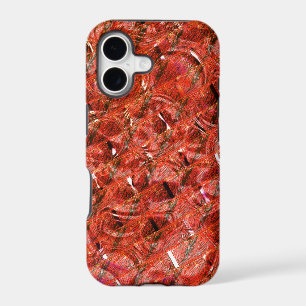 Abstract clear red with spots and crooked style