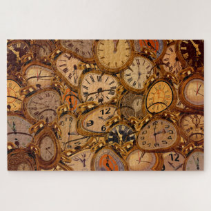 Abstract clocks jigsaw puzzle