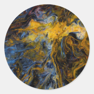 Abstract close up of Pietersite Classic Round Sticker
