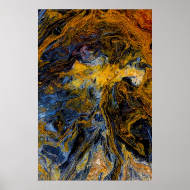 Abstract close up of Pietersite Poster (Front)