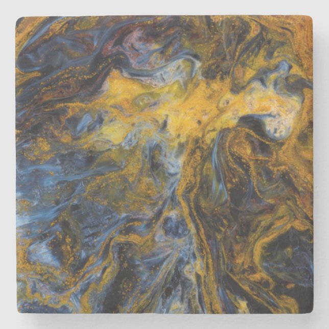 Abstract close up of Pietersite Stone Coaster (Front)