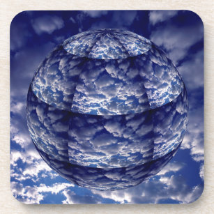 Abstract cloud 3D sphere Coaster