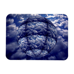 Abstract cloud 3D sphere Magnet