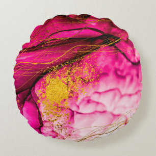 Abstract clouds-ART. Transparent creativity. Maste Round Cushion